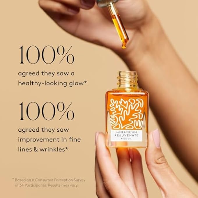 Naked + Thriving REJUVENATE RESTORATIVE FACIAL OIL - ORGANIC, VEGAN, ALL-NATURAL SKIN CARE & FACE OIL (1.0 OZ/30 ML) - Image 4